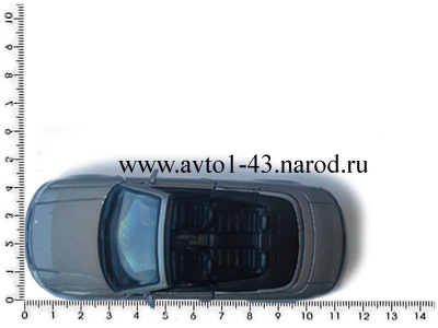 AUDI A4 Cabriolet Cararama - размеры