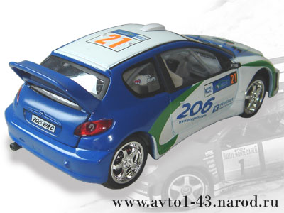 Peugeot 206 WRC - вид сзади