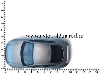AUDI TT Coupe Cararama - размеры
