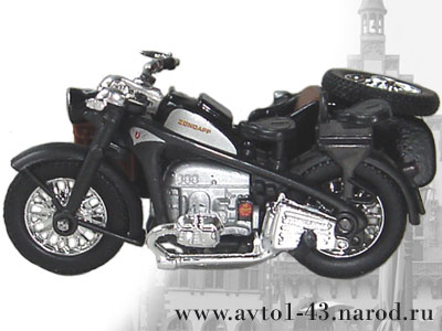 мотоцикл Zundapp KS 750 - вид сбоку